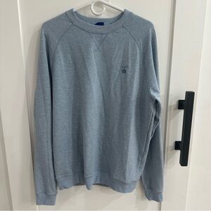 FootJoy French Terry Crewneck Golf Sweater Light Blue Heather Medium